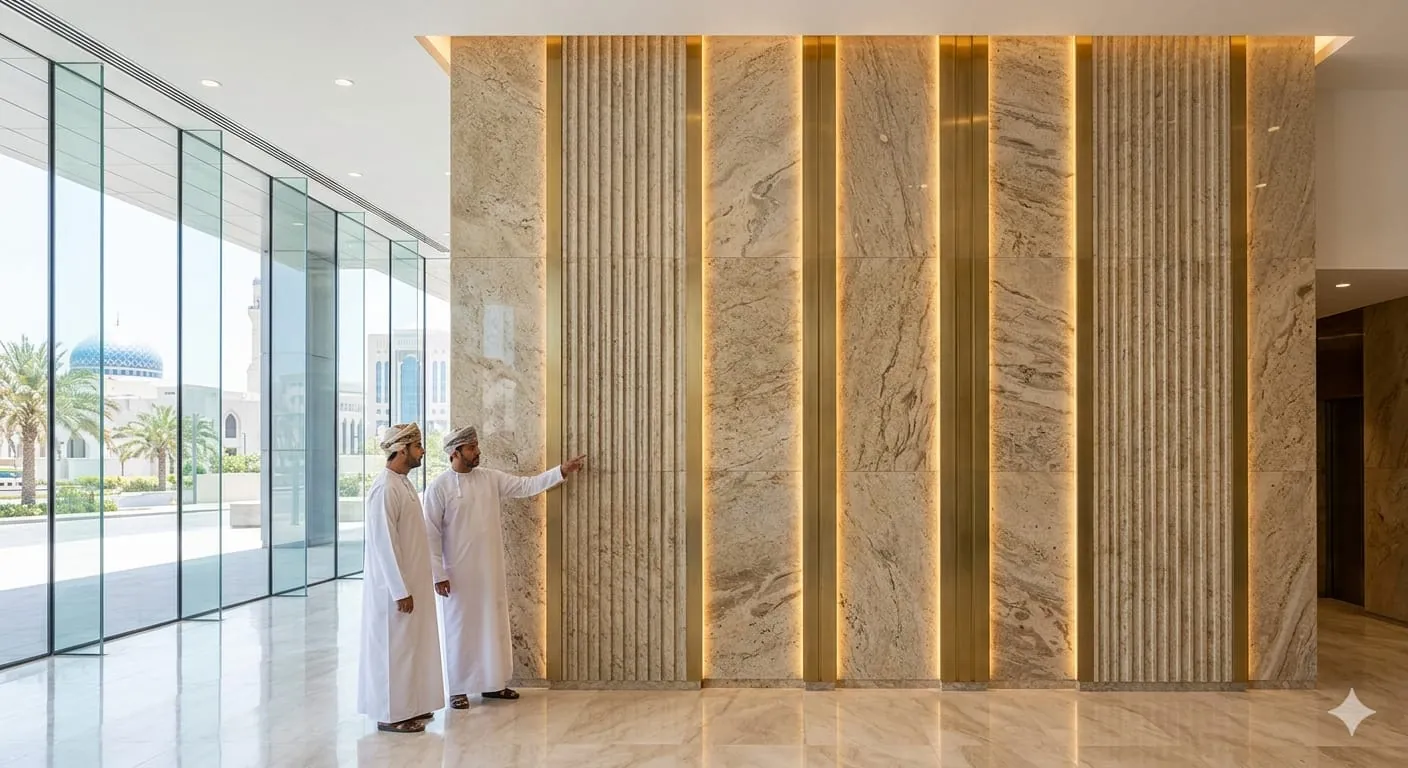 Granite wall cladding